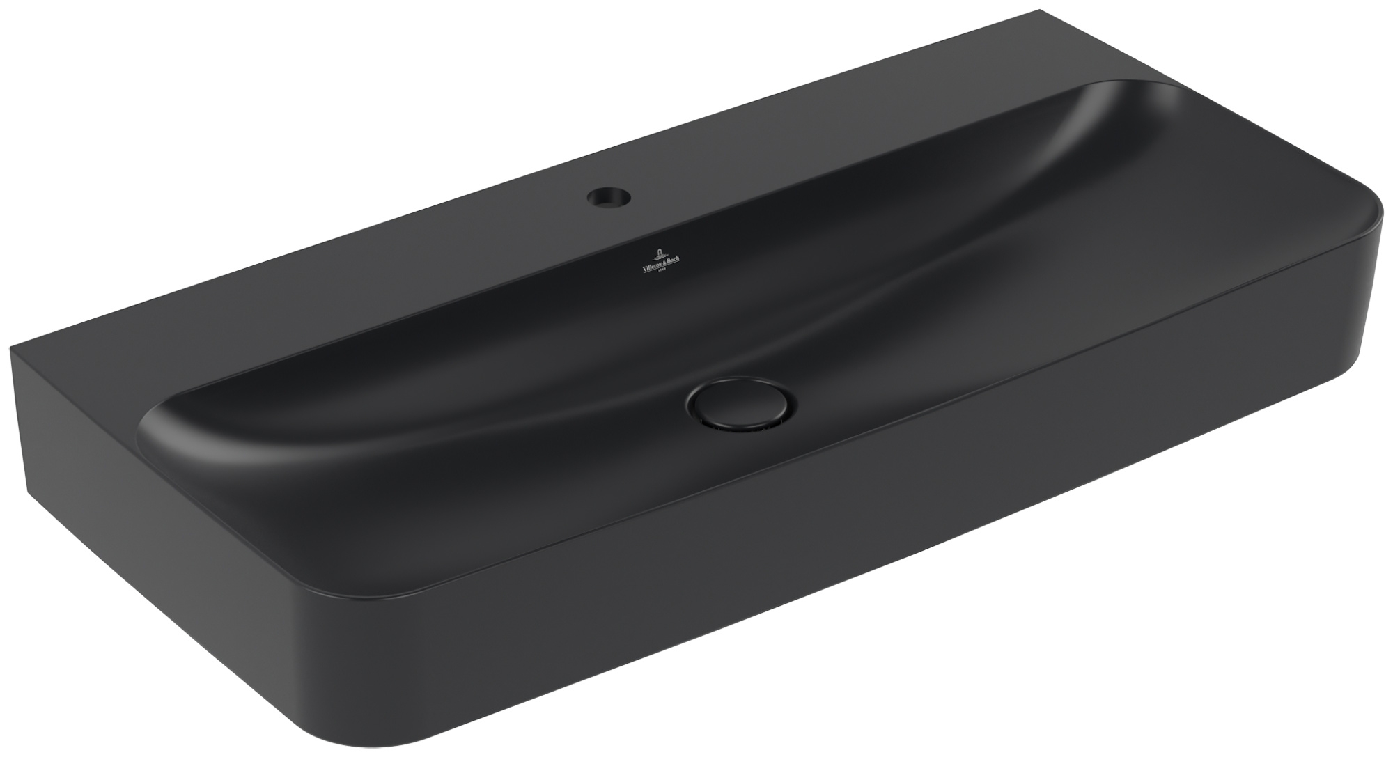 Villeroy & Boch Finion lavabo 100x47 cm rectangulaire classique noir mat 4168A2R7