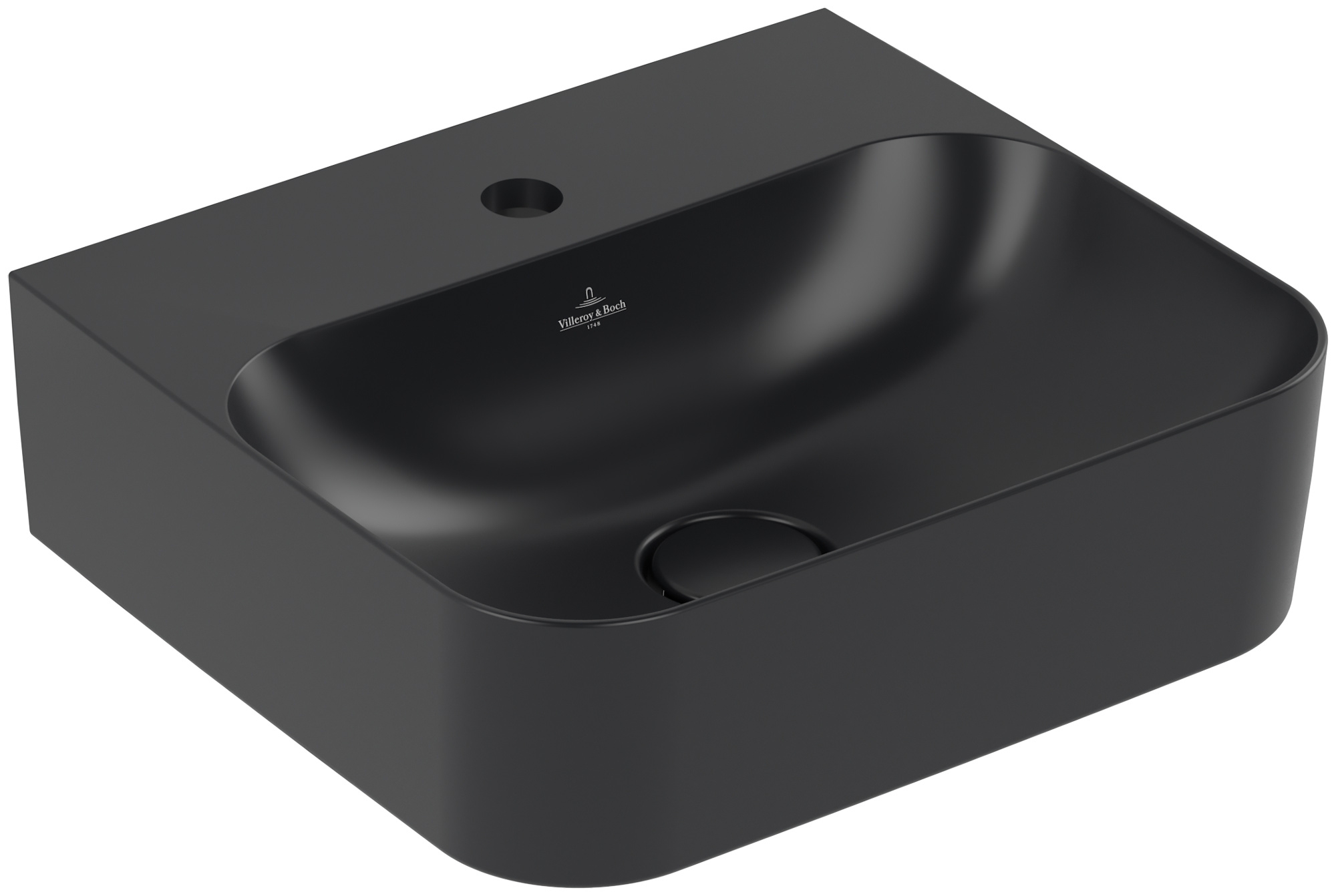 Villeroy & Boch Finion lavabo 43x39 cm rectangulaire classique noir mat 436443R7