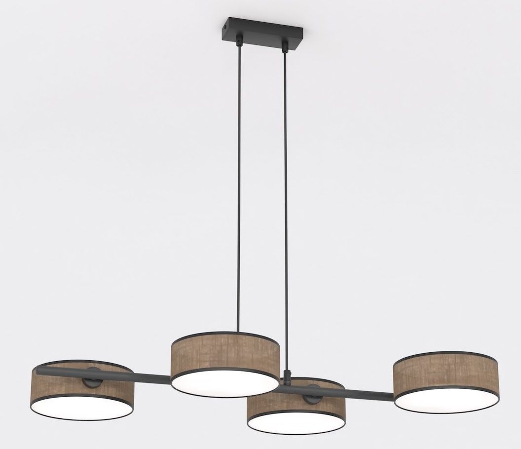 Emibig Drumz lampe suspendue 4x10 W marron 1563/4