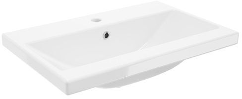 Defra Go lavabo 61x41 cm rectangulaire de meuble blanc brillant 1052