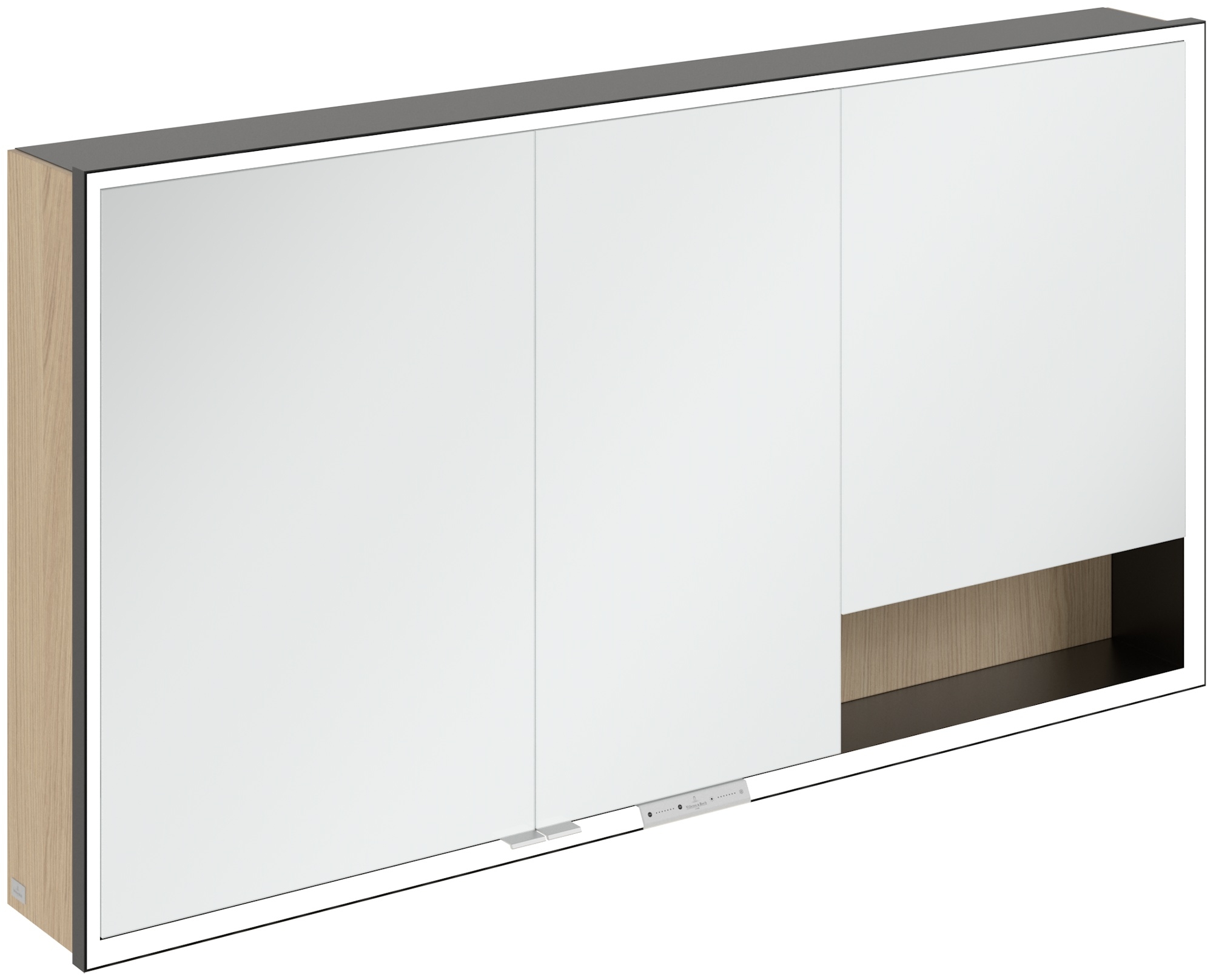 Villeroy & Boch My View+ armoire 140x16.8x75 cm avec miroir noir-chêne B48114VJ