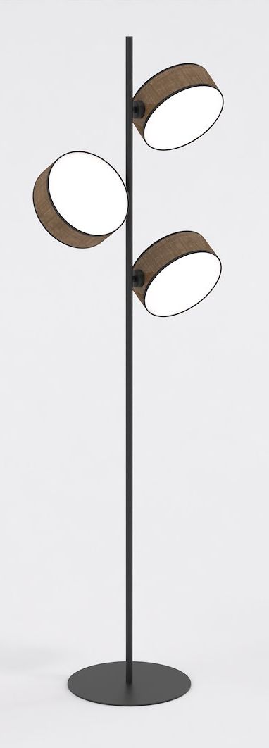 Emibig Drumz lampadaire 3x10 W marron 1563/LP3