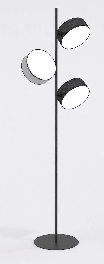 Emibig Drumz lampadaire 3x10 W noir-gris 1567/LP3