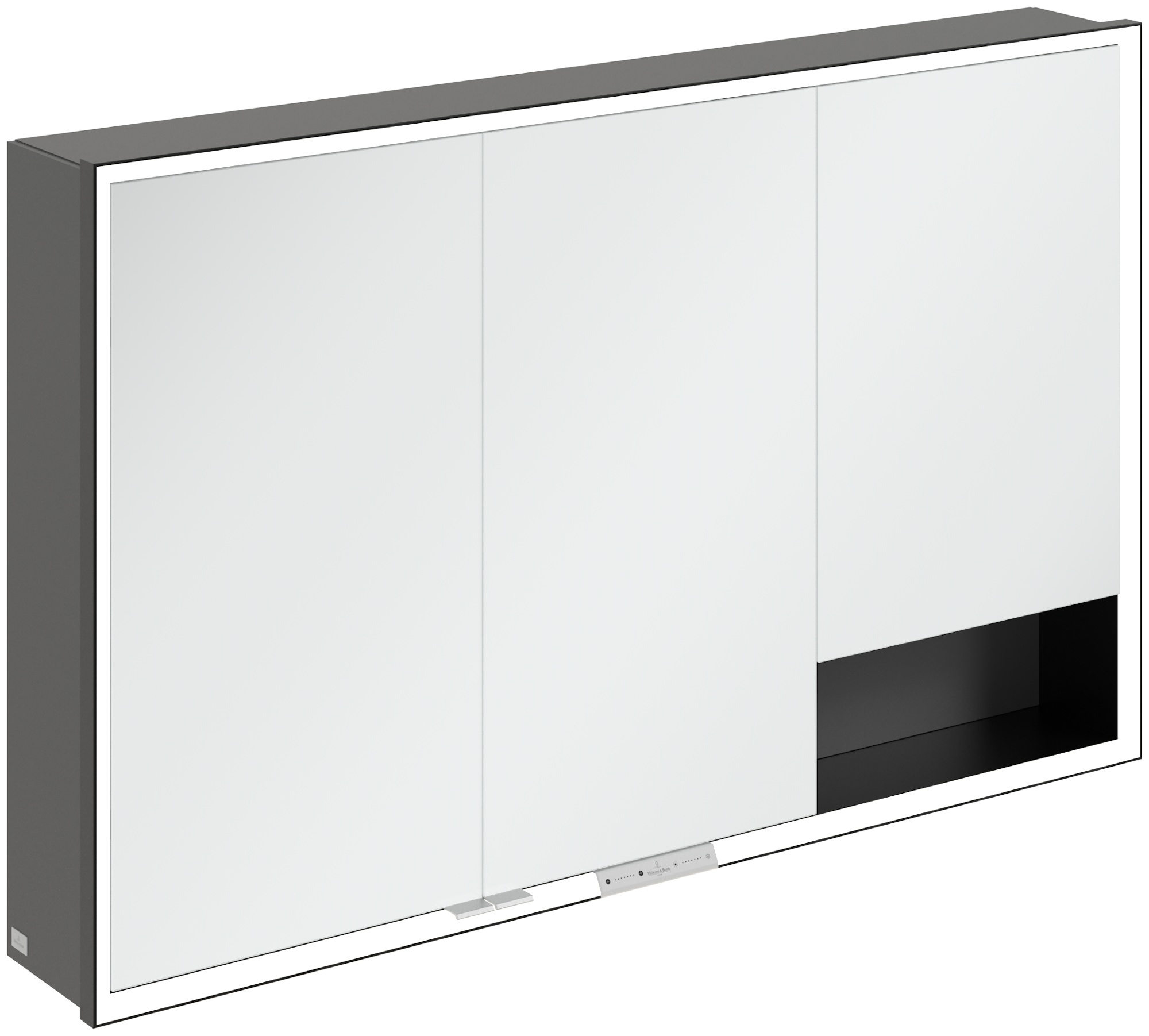 Villeroy & Boch My View+ armoire 120x16.8x75 cm avec miroir graphite B48112VR