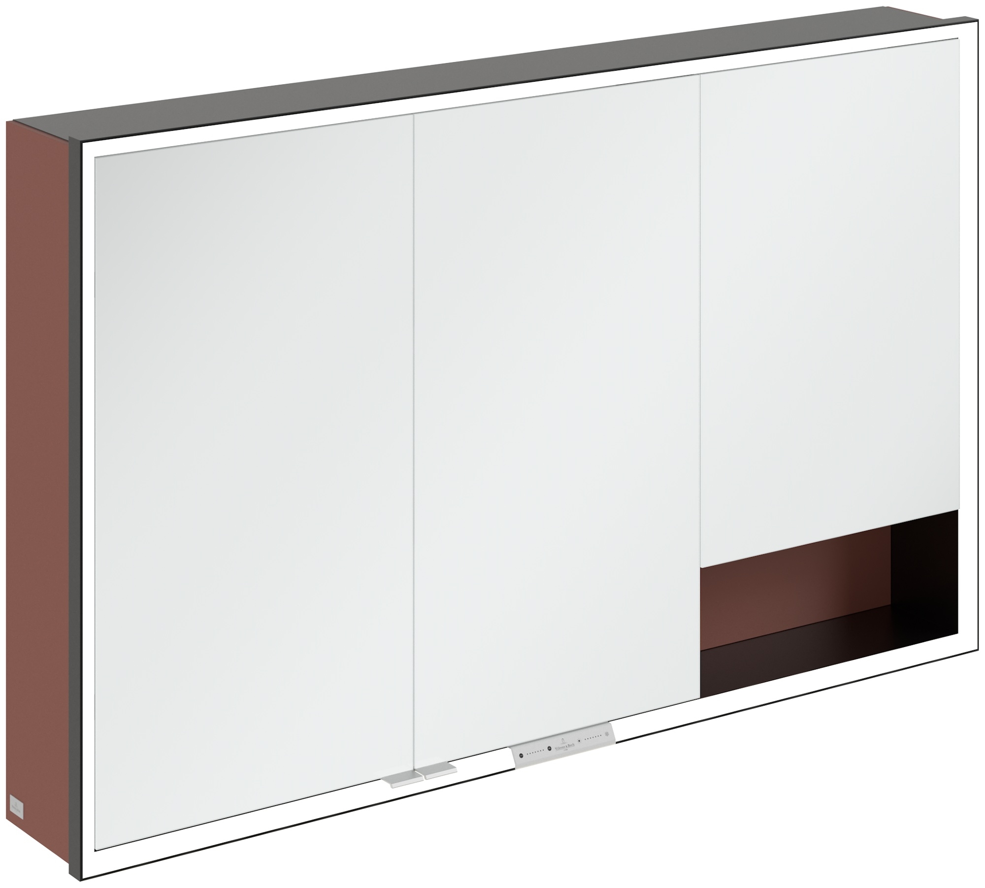 Villeroy & Boch My View+ armoire 120x16.8x75 cm avec miroir rouge B48112AH