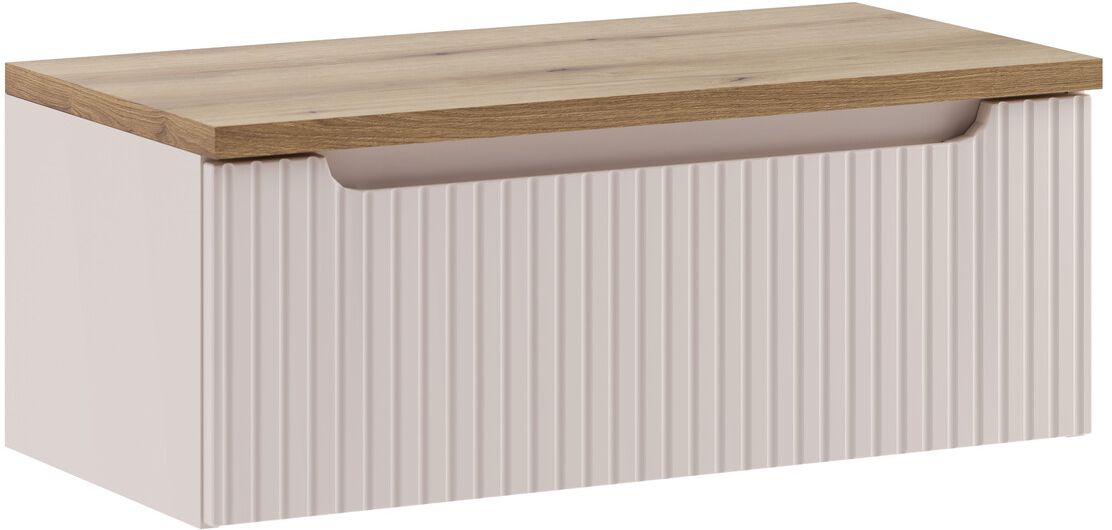 Set armoire Comad Nova Cashmere NOVA CASHMERE 82-80-40-1S, plan de travail Comad Nova Oak NOVA OAK A 89-80