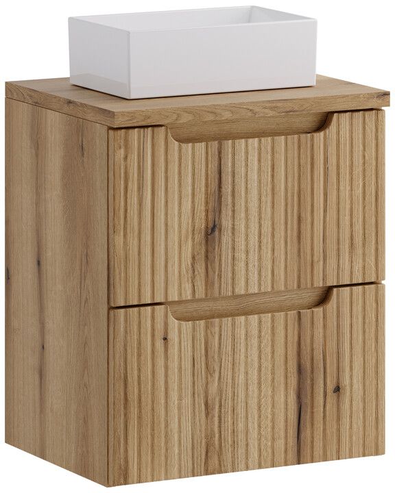 Set armoire Comad Nova Coast Evoke NOVA COAST EVOKE 82-50-40-2S, lavabo Comad Gaja UN-GAJA35-SW 78570A(35), NOVA OAK A 89-50