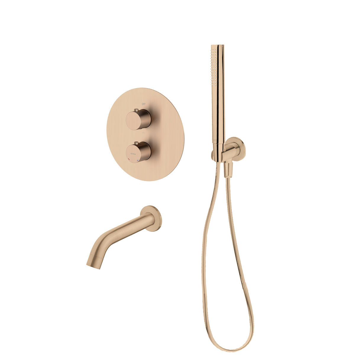 Set mitigeur bain-douche Oltens Katla 34600610, bec pour mitigeur Oltens Molle 39100610, 39304610, 37102610, 37200610