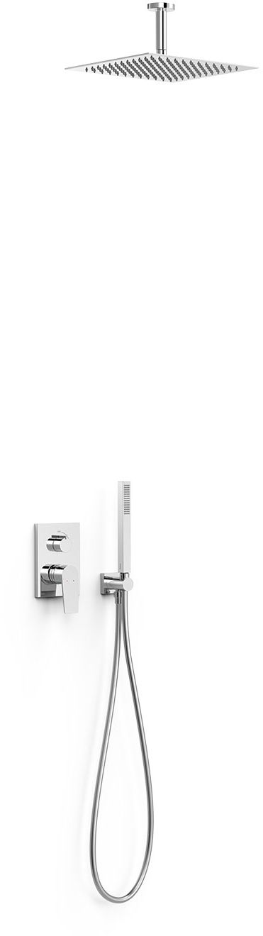 Tres Project ensemble de douche encastré oui chrome 21128003