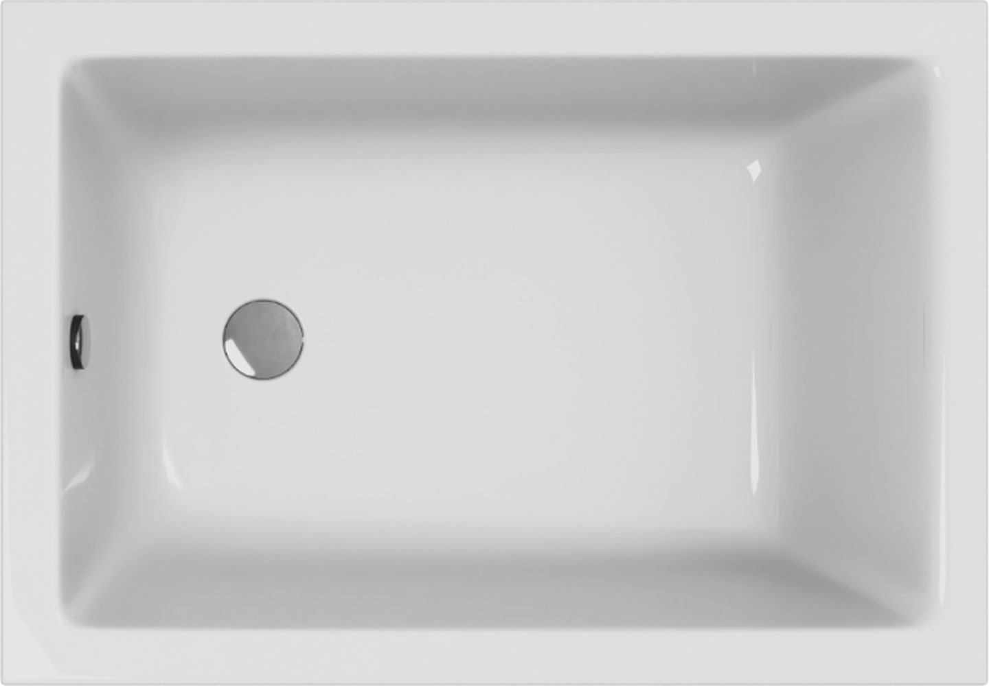 Excellent Marella baignoire rectangulaire 100x70 cm blanc WAEX.MAE.100.070.WH