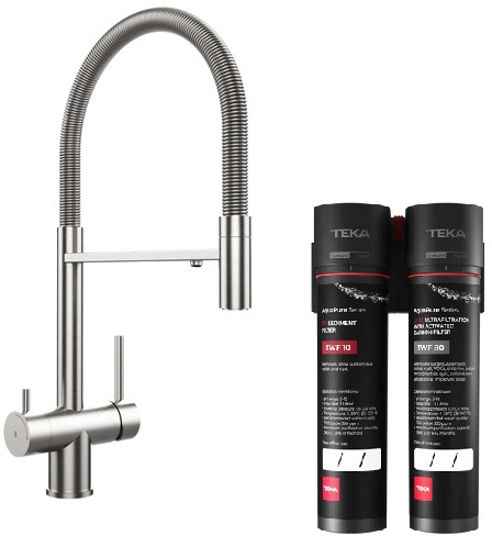 Set batterie pour filtre à eau Teka Uni 116080001, filtre sous évier Teka TWF 118510001