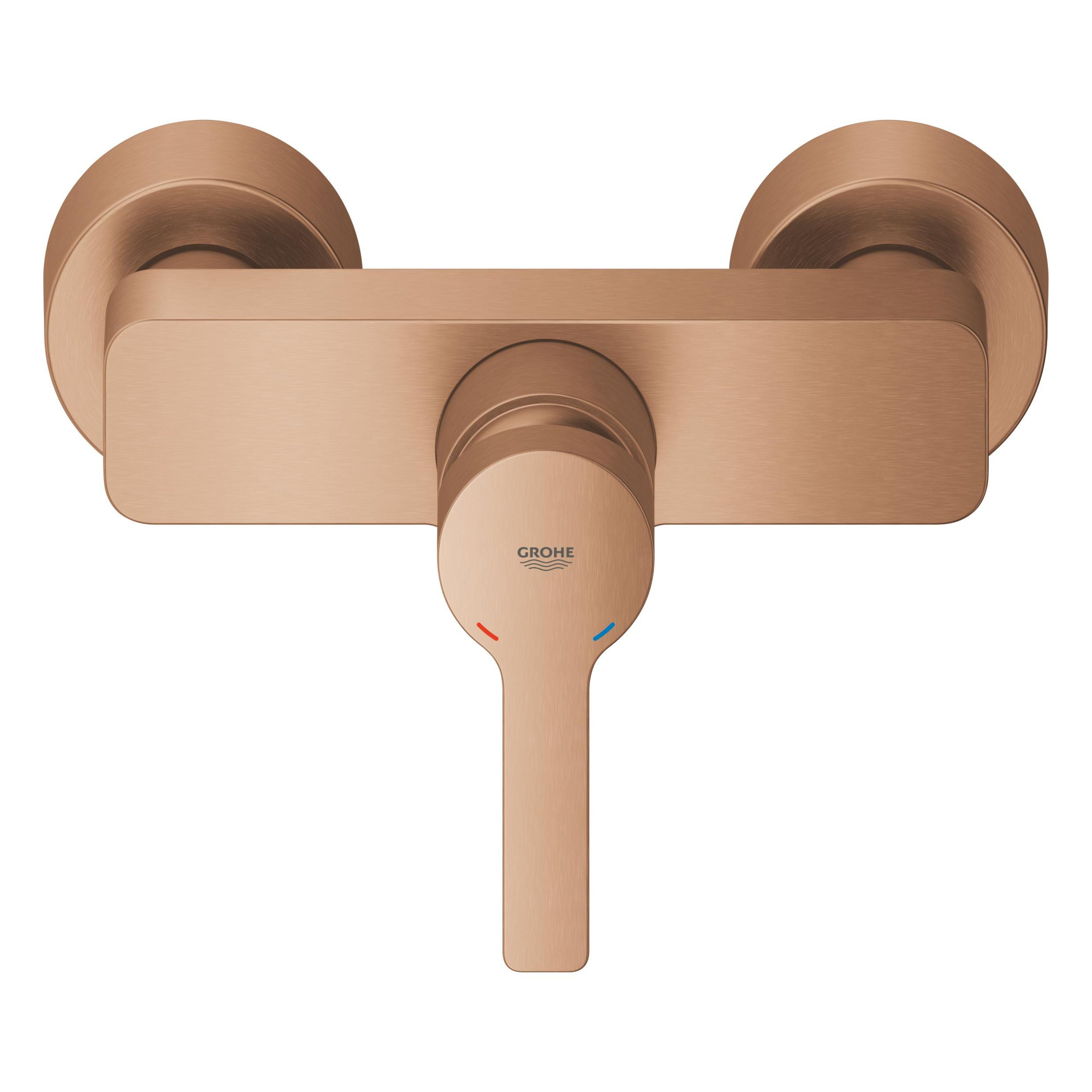 Grohe Lineare mitigeur bain-douche murale avec thermostat Brushed Cool Sunrise 33865DL1