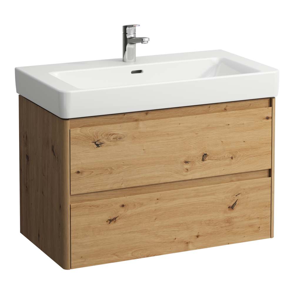 Laufen Base 2.0 armoire 82x44.5x51.5 cm sous-lavabo suspendu chêne H4113021082671