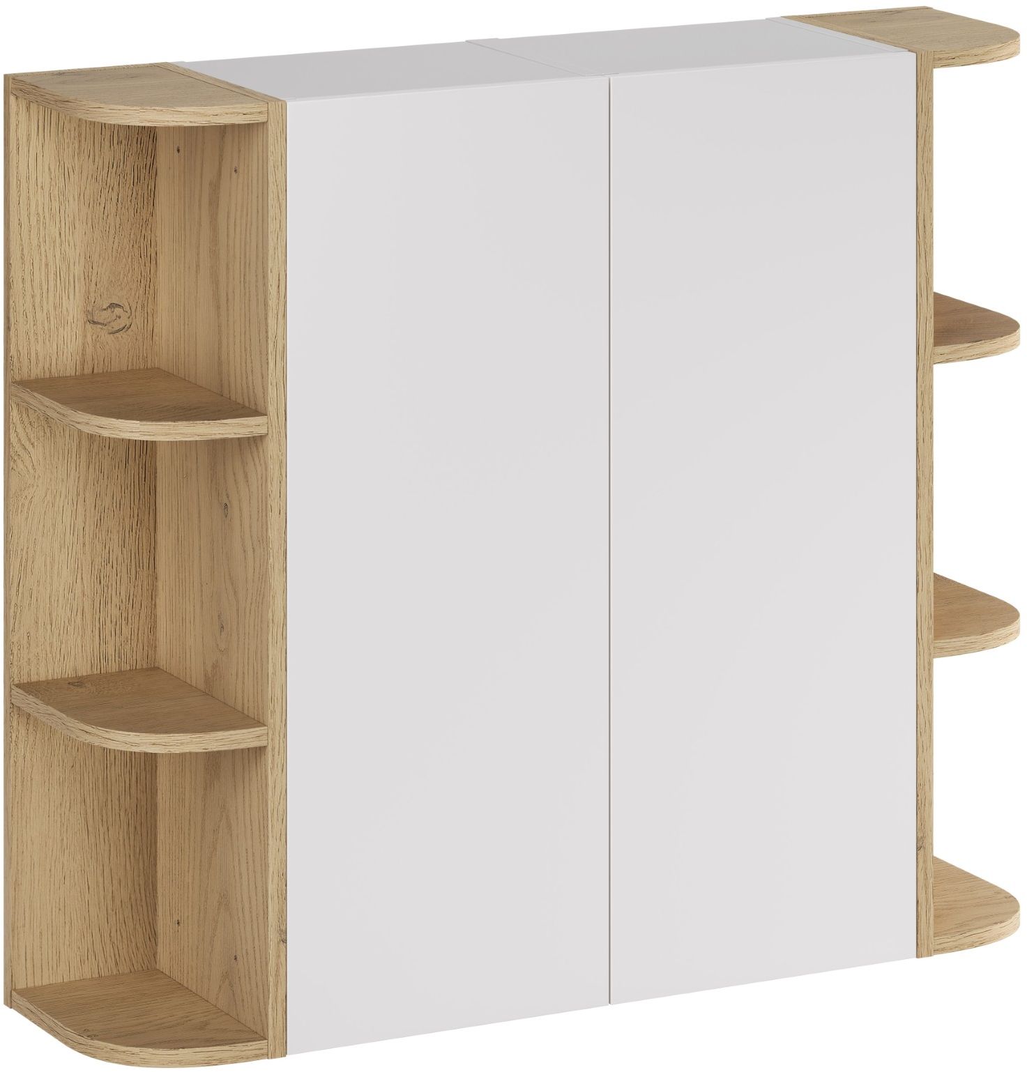 Set armoire Comad Aster White ASTER WHITE 80-30-1D, étagère Comad Dalia Cashmere CREMONA UN 83-15-80 SM