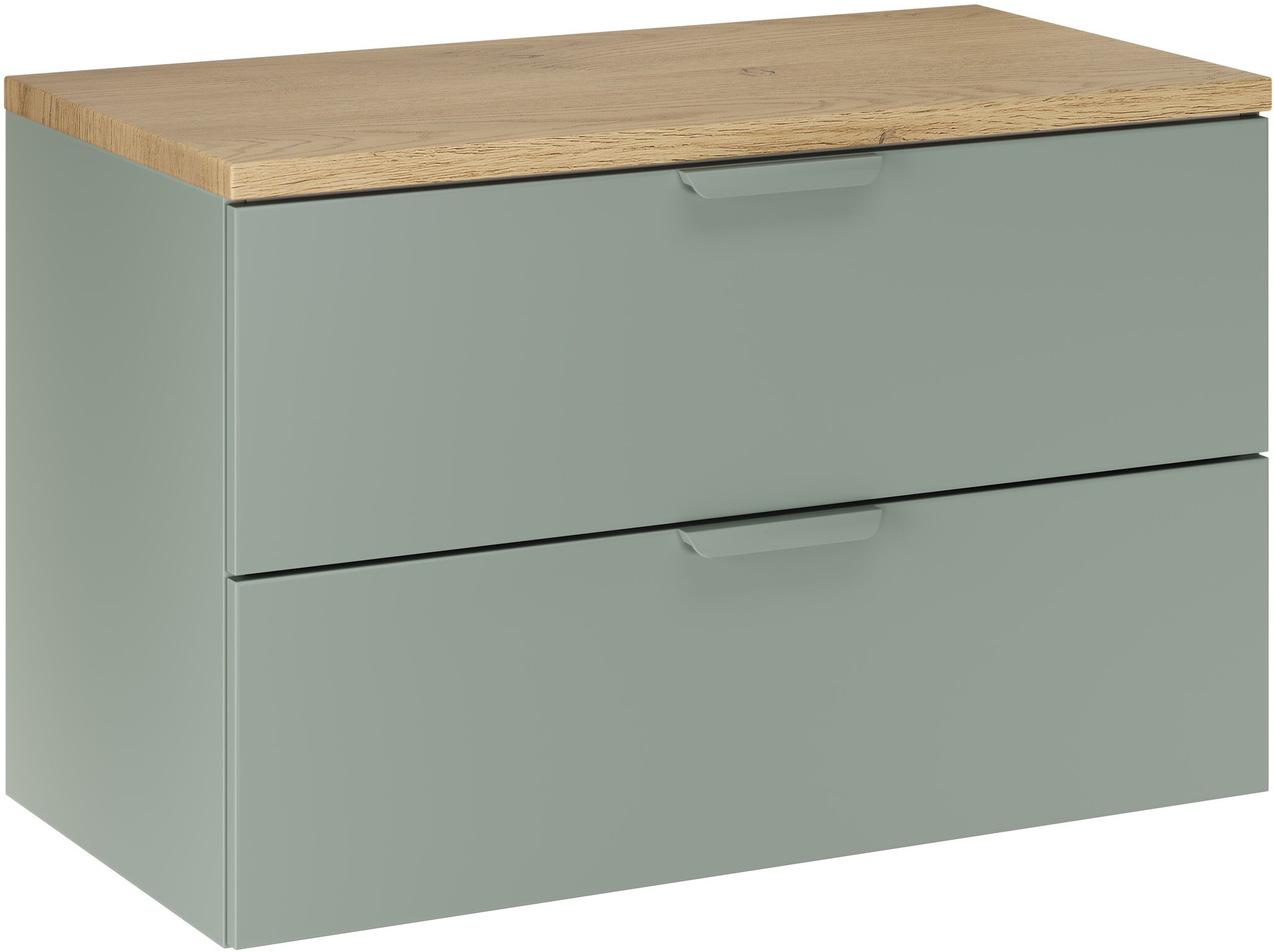 Set armoire Comad Aster Green ASTER GREEN 82-80-46-2S, plan de travail suspendu Comad Nordic Cremona CREMONA 89-80-46 M
