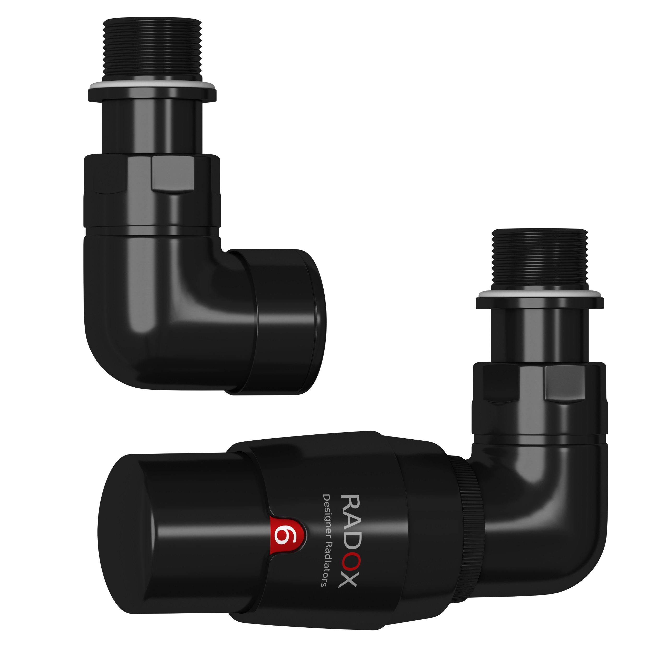 Radox RX2T vanne thermostatique noir VT-RX-2T.9005M.OS.P
