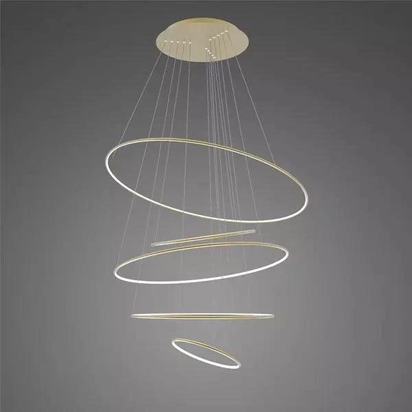 Altavola Design Ledowe Okręgi lampe suspendue 5x W doré LA085/P_150_in_4k_gold_Dali