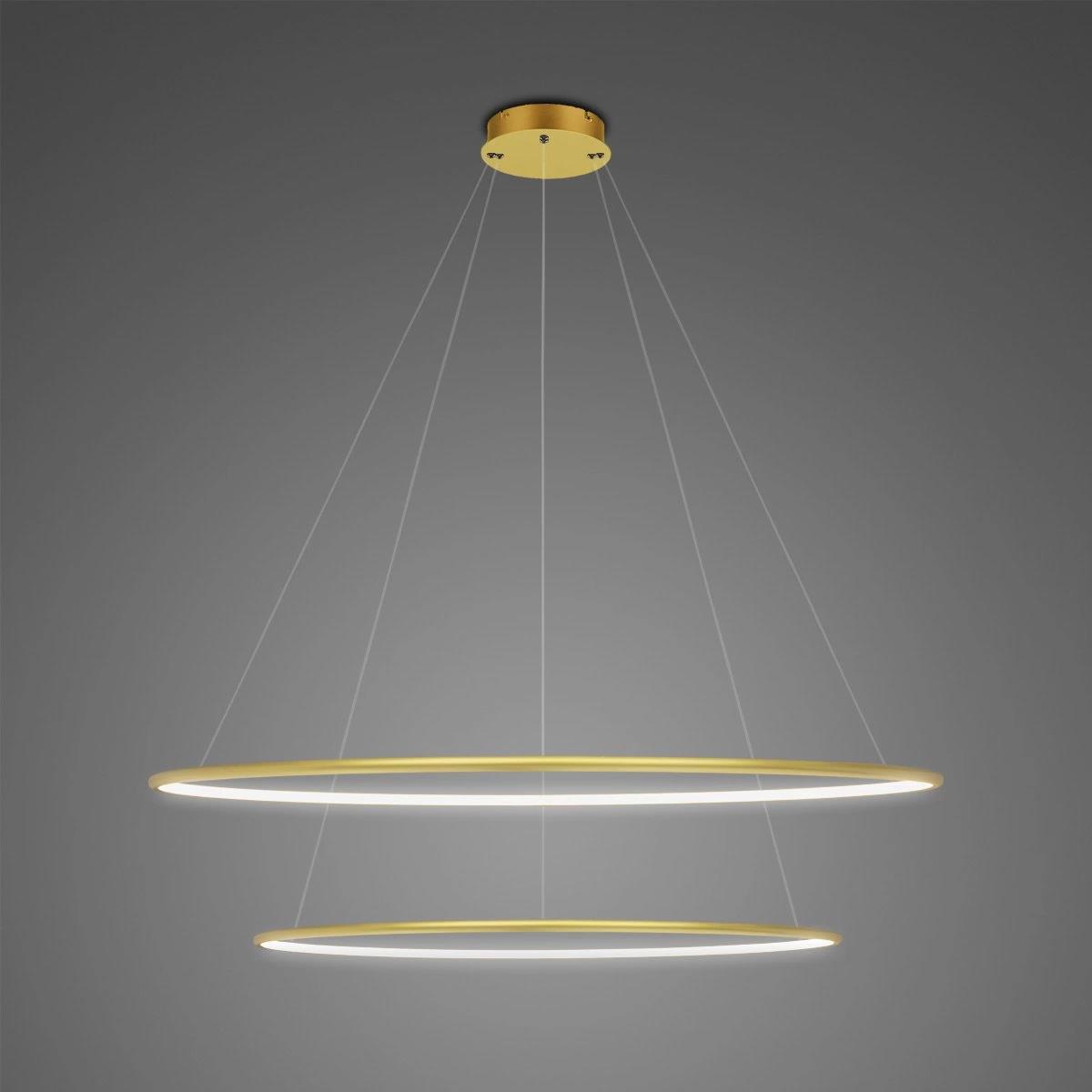 Altavola Design Ledowe Okręgi lampe suspendue 2x53 W doré LA074/P_80_in_4k_gold_Dali