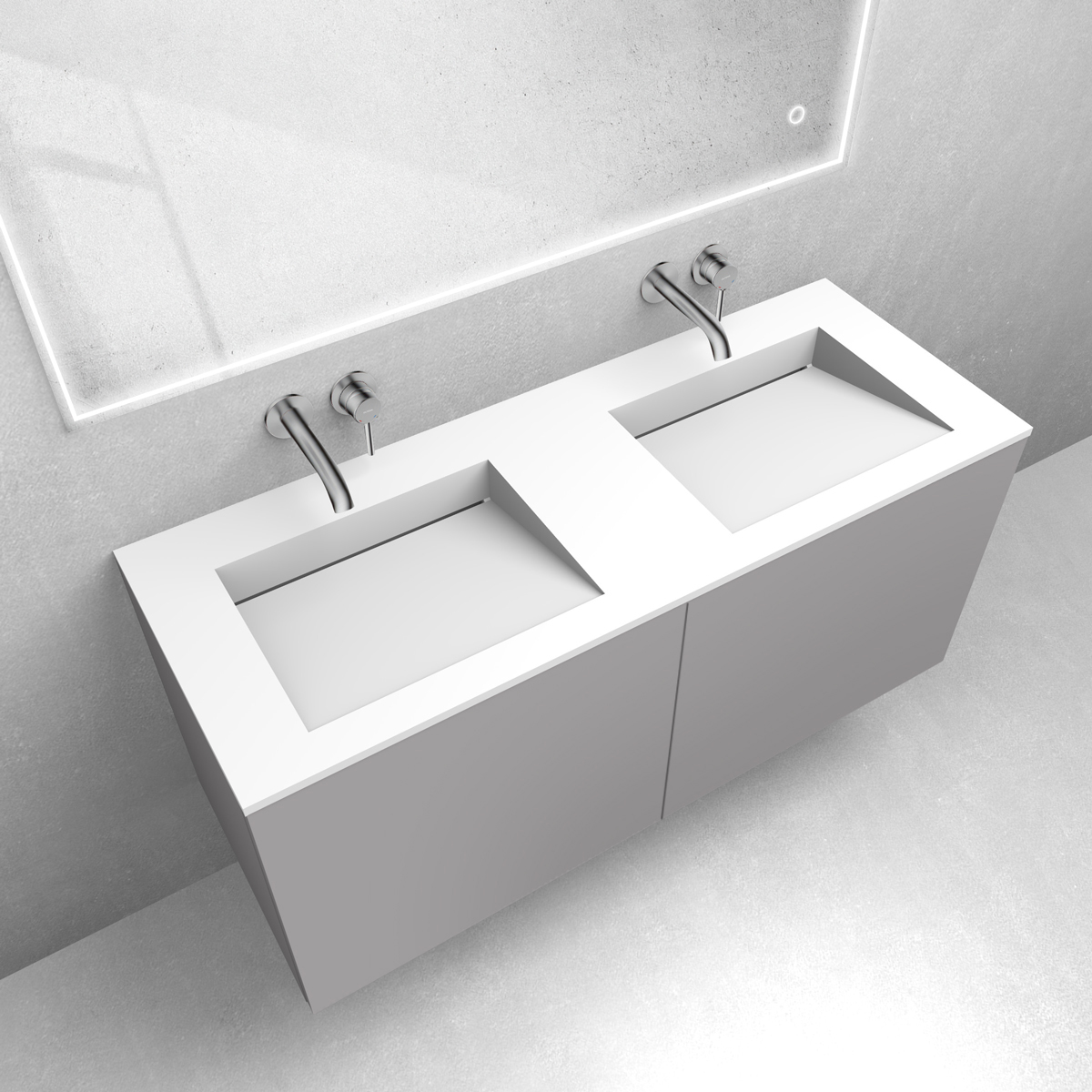 Set lavabo Oltens Stila 40205900, armoire Oltens Lun 60035900 OLD