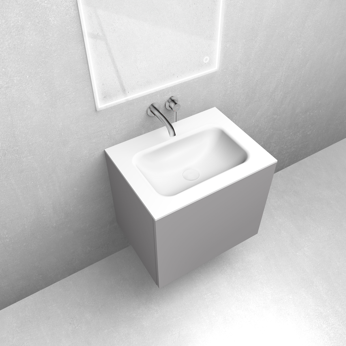 Set lavabo Oltens Kalla 40209900, armoire Oltens Lun 60032900