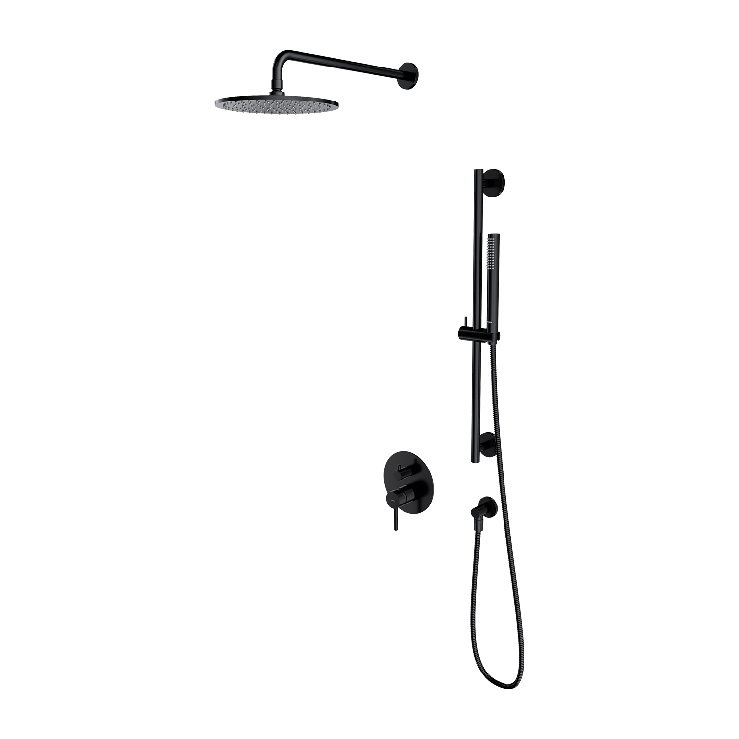 Omnires Y ensemble de douche encastré oui noir SYSY47BL