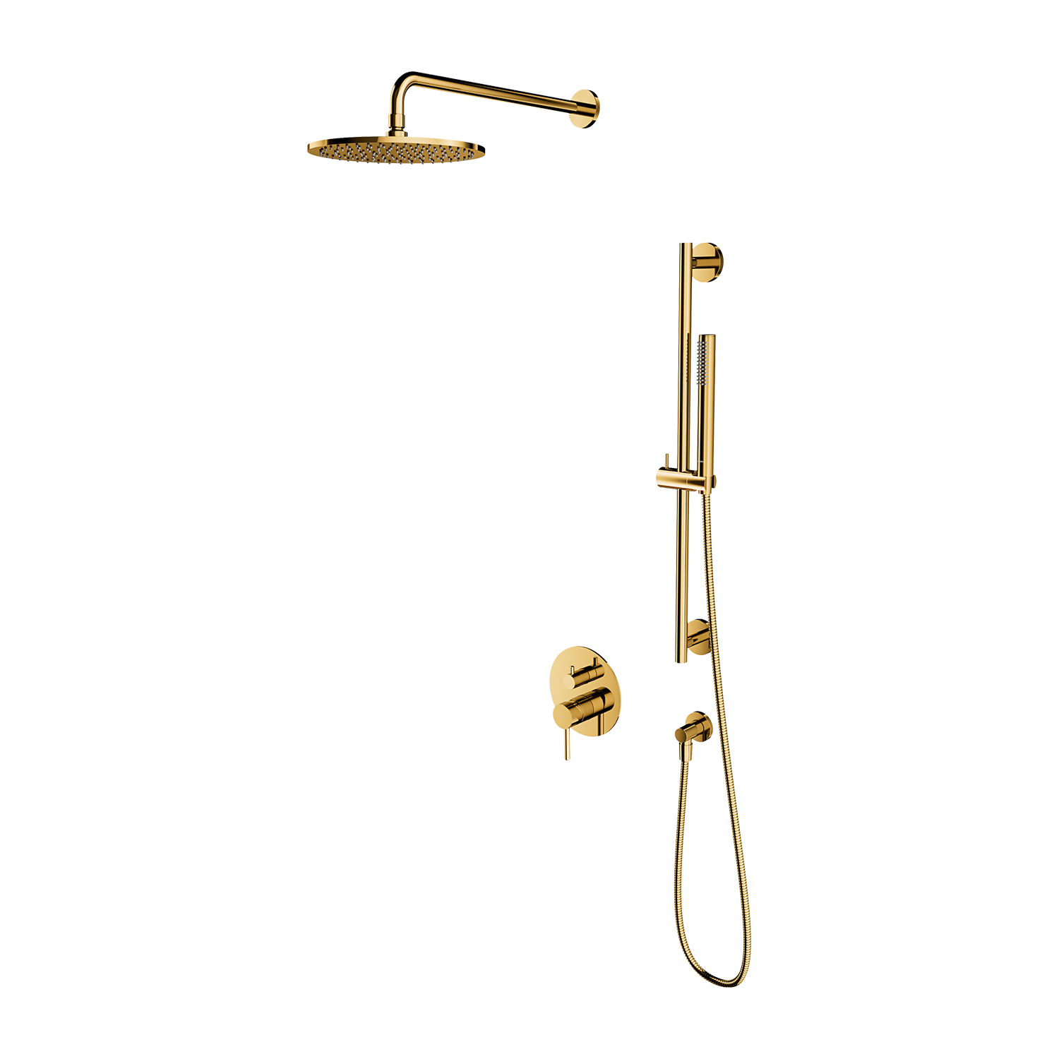 Omnires Y ensemble de douche encastré oui doré SYSY47GL