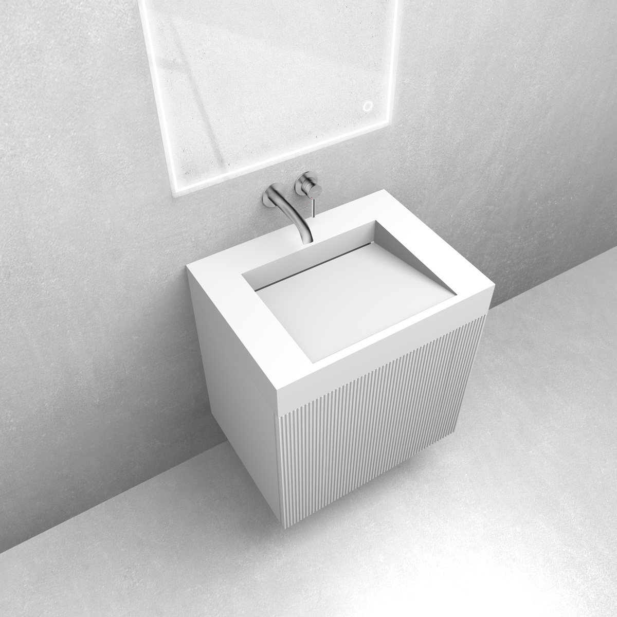 Set lavabo Oltens Stila 40000900, armoire Oltens Lun Rilla 60027000
