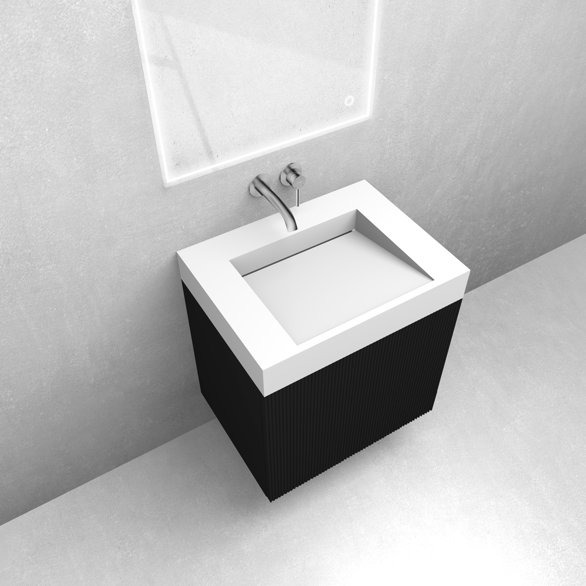 Set lavabo Oltens Stila 40000900, armoire Oltens Lun Rilla 60027300