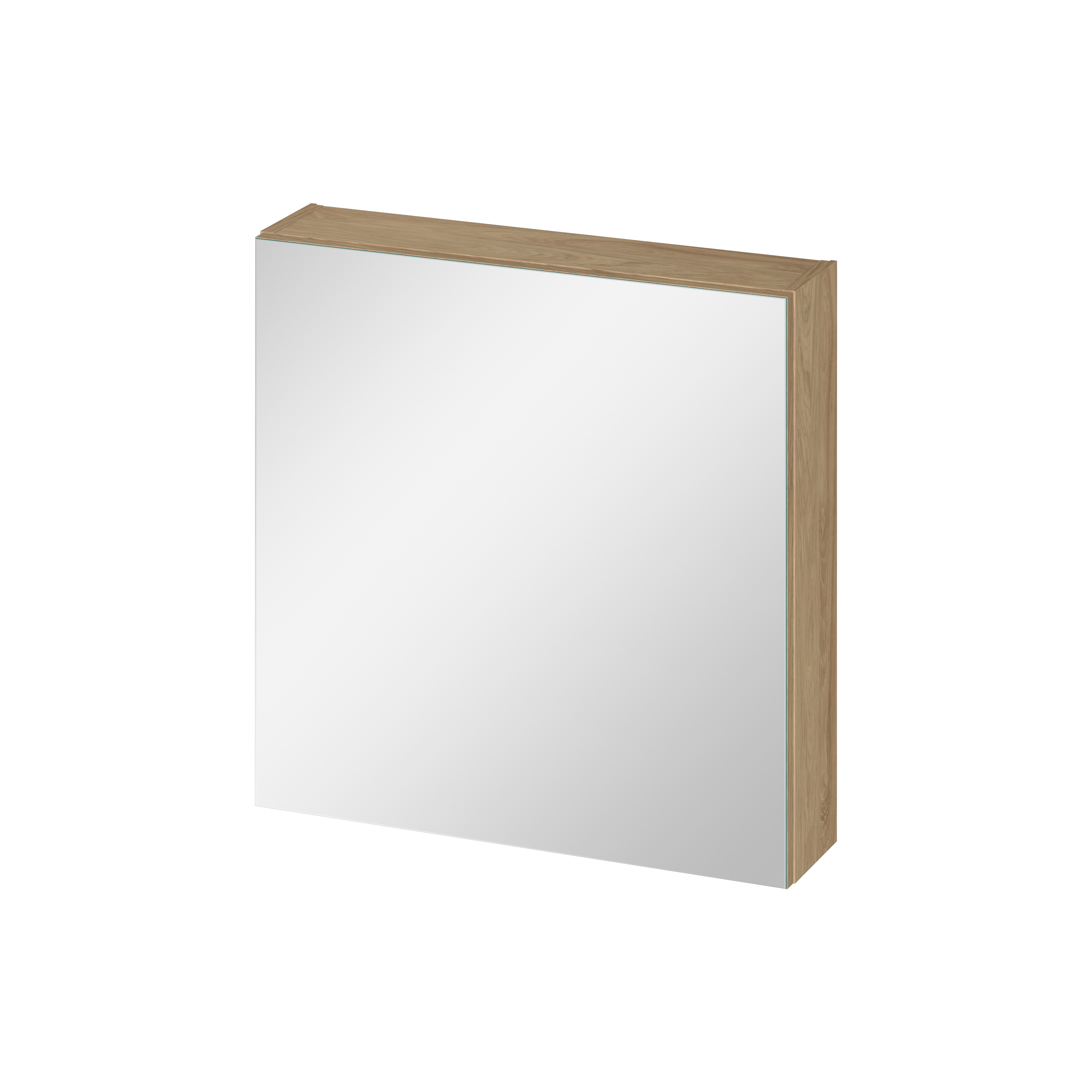 Cersanit Ovida armoire 59.4x14.1x59.2 cm avec miroir chêne S1058-015