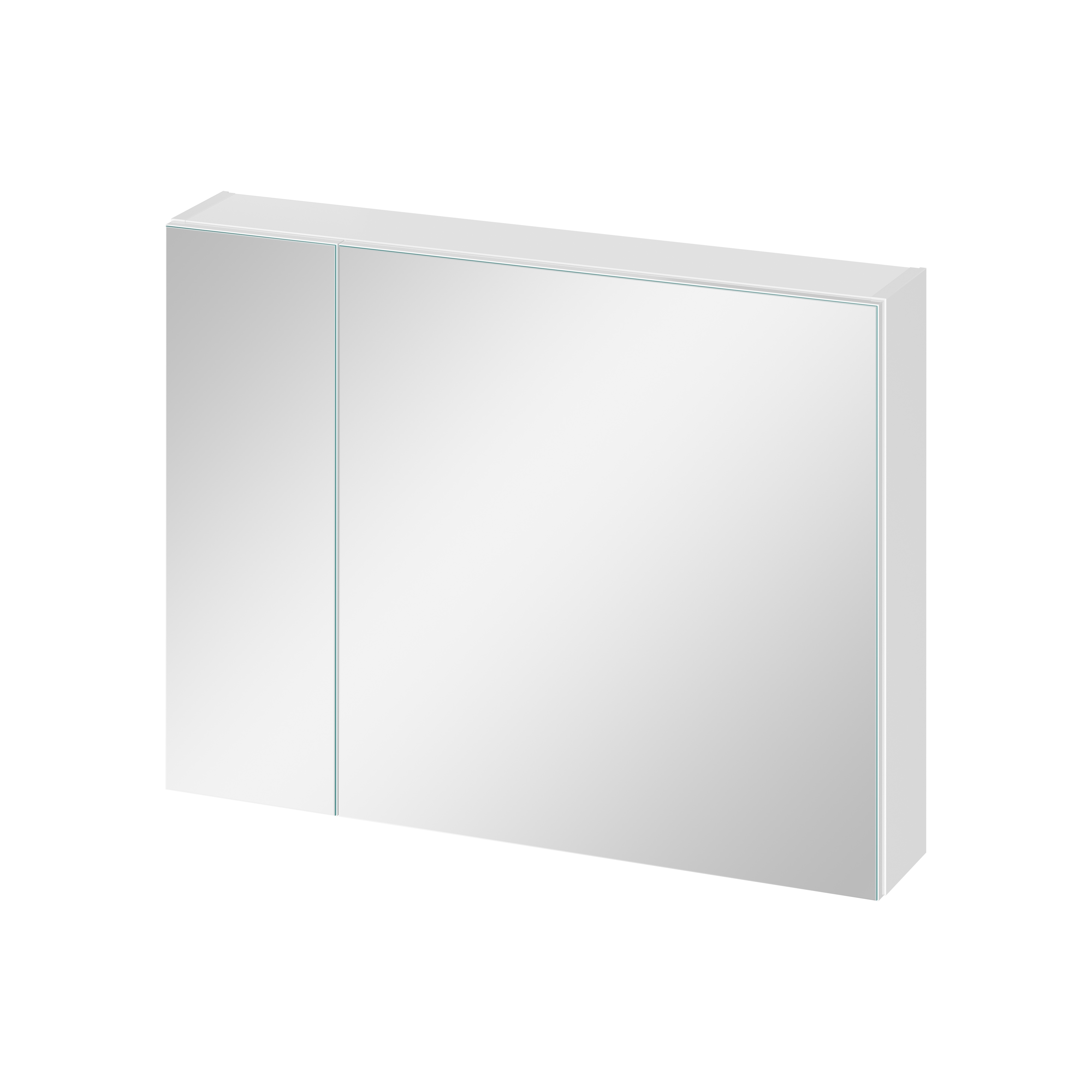 Cersanit Ovida armoire 79.4x14.1x59.2 cm avec miroir blanc S1058-008