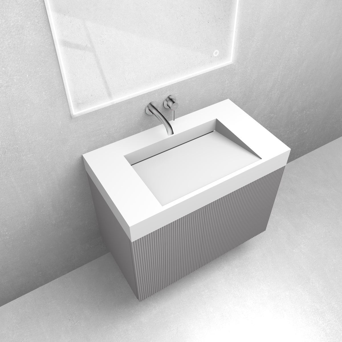 Set lavabo Oltens Stila 40001900, armoire Oltens Lun 60028900