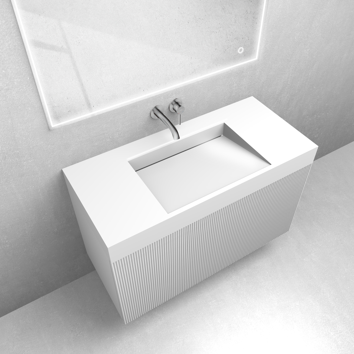 Set lavabo Oltens Stila 40003000, armoire Oltens Lun 60029000