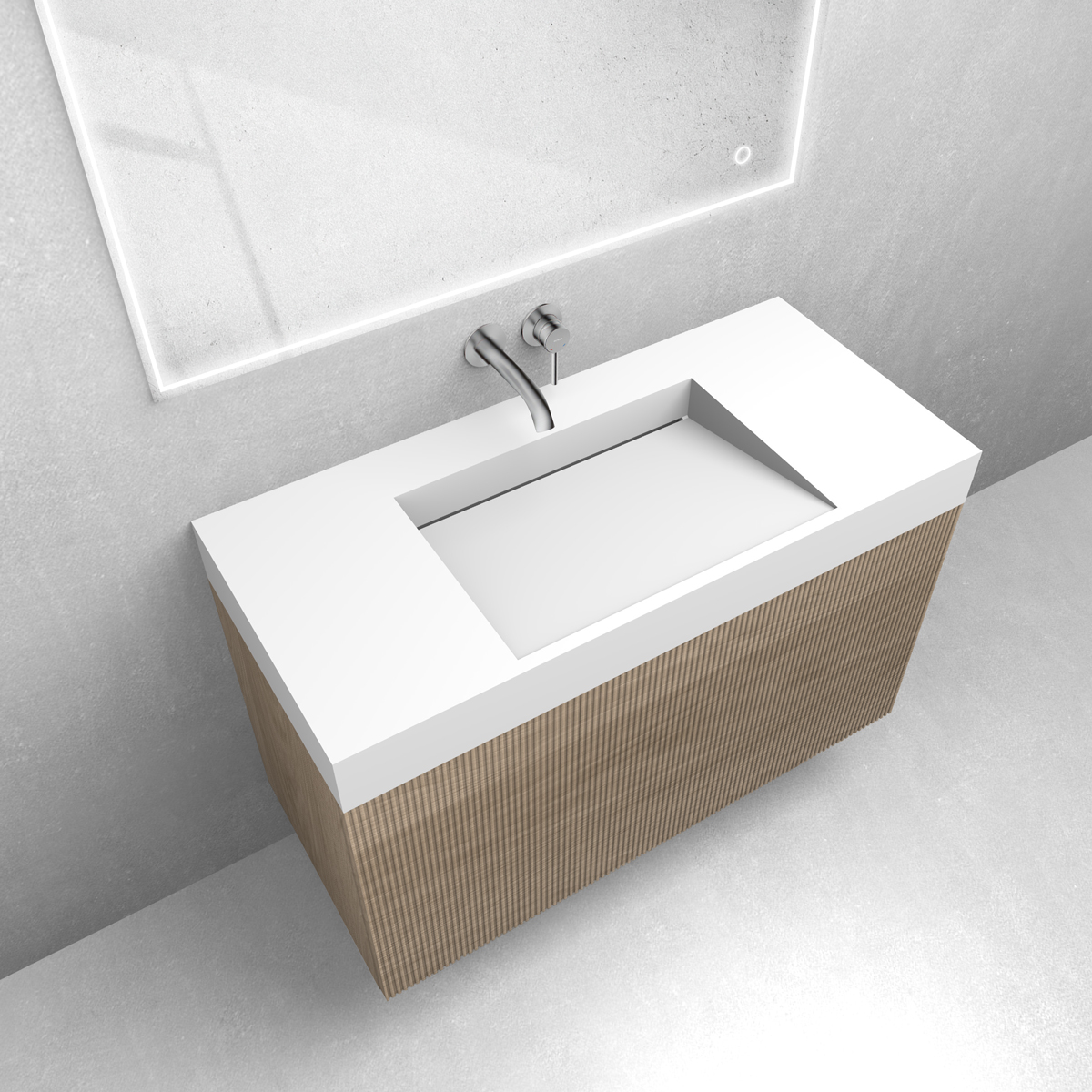Set lavabo Oltens Stila 40003900, armoire Oltens Lun Rilla 60029060