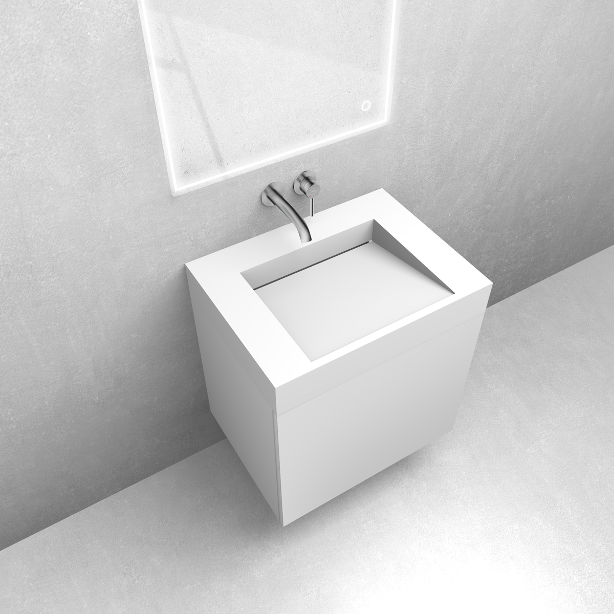 Set lavabo Oltens Stila 40000900, armoire Oltens Lun 60032000