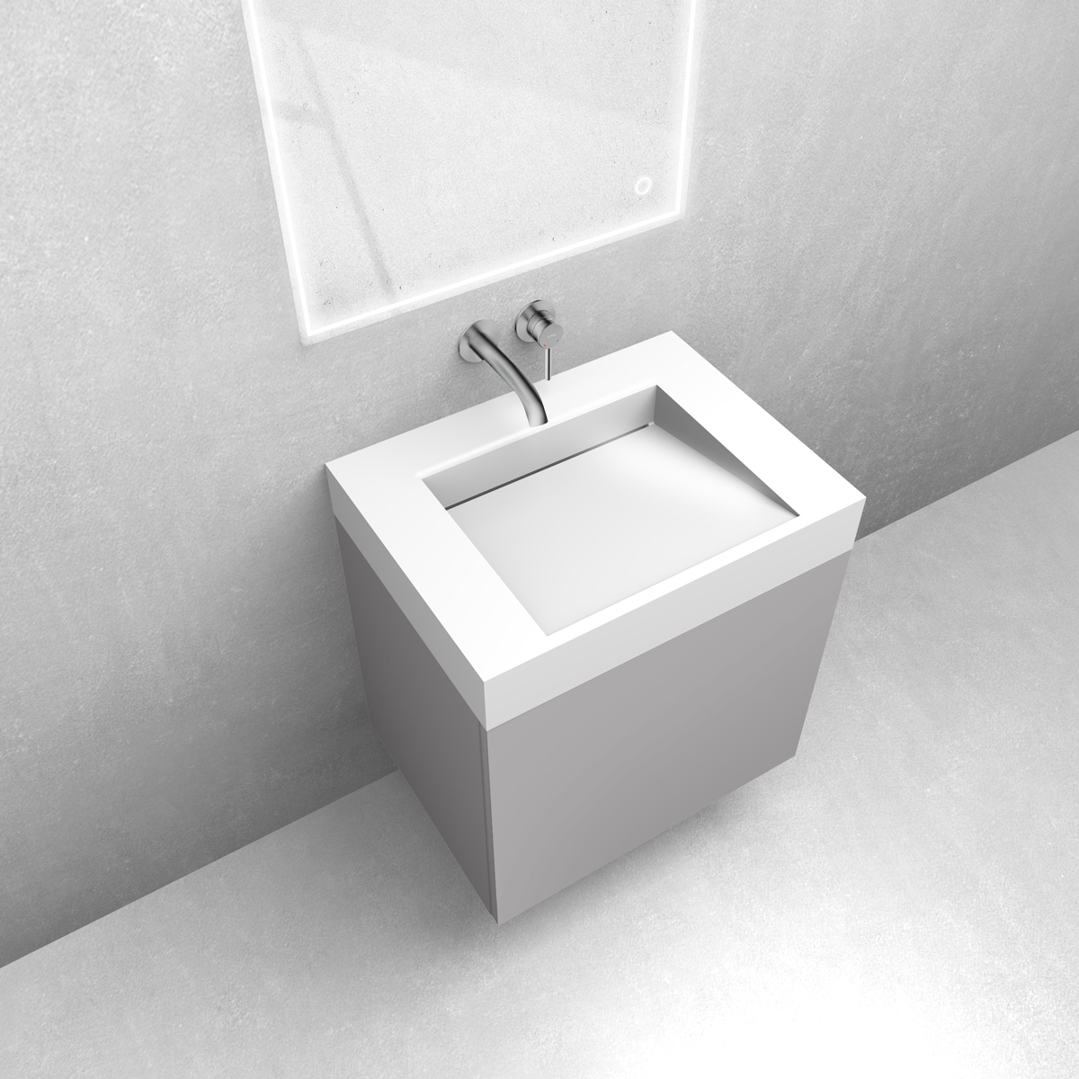 Set lavabo Oltens Stila 40000000, armoire Oltens Lun 60032900