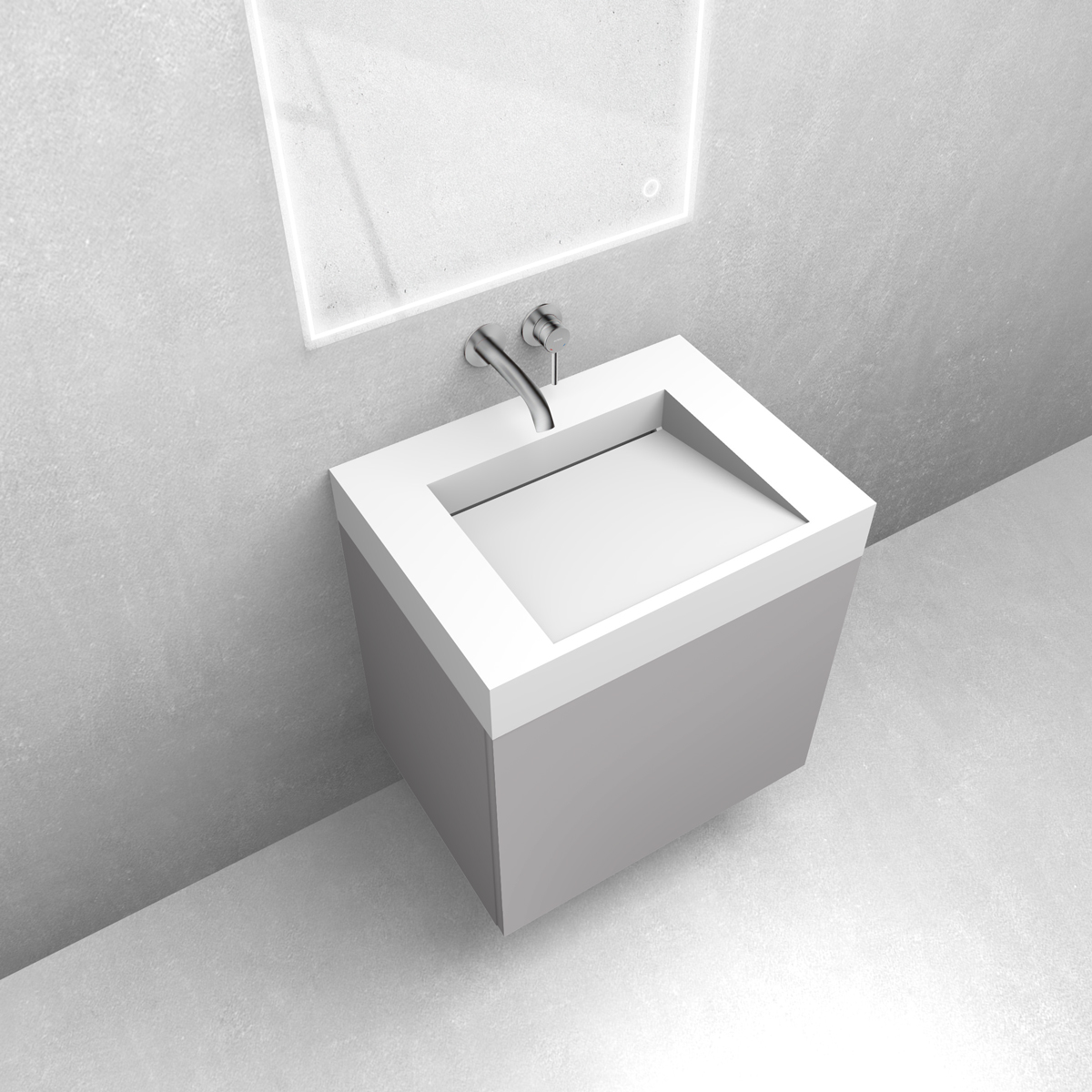 Set lavabo Oltens Stila 40000900, armoire Oltens Lun 60032900