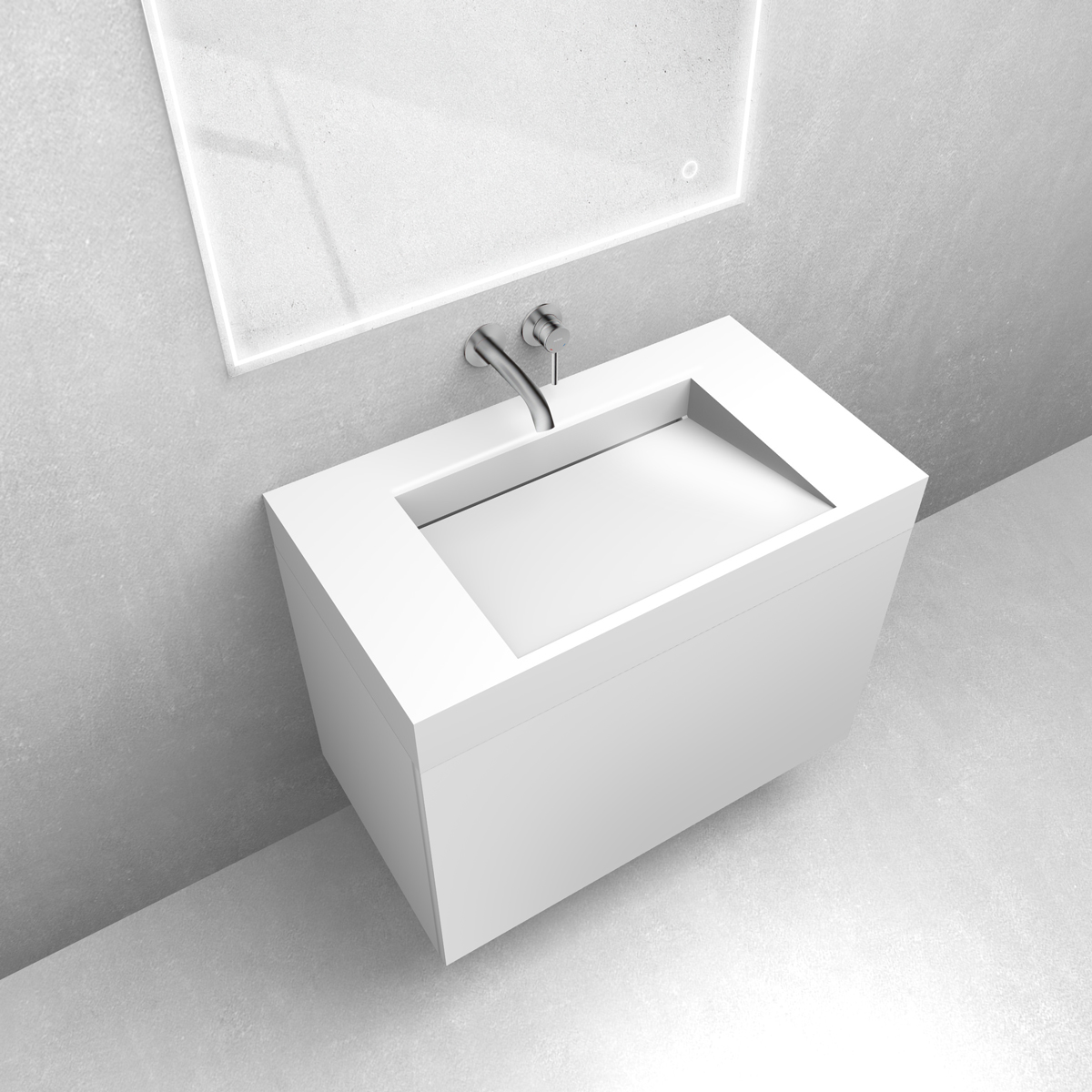 Set lavabo Oltens Stila 40001000, armoire Oltens Lun 60033000