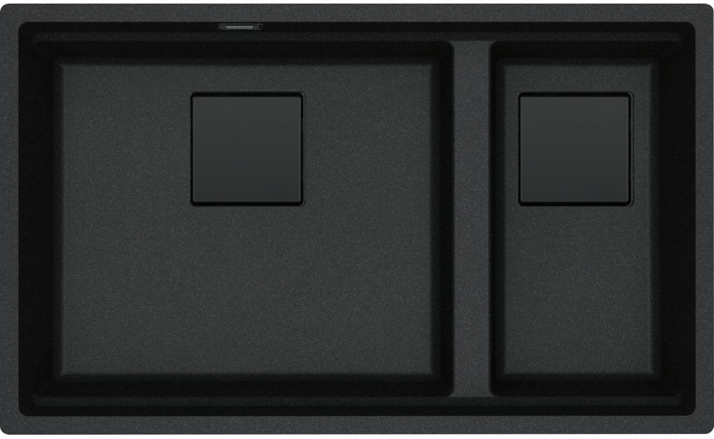 Franke Kanon évier en granit 76x46 cm gris/graphite/onyx 125.0749.684