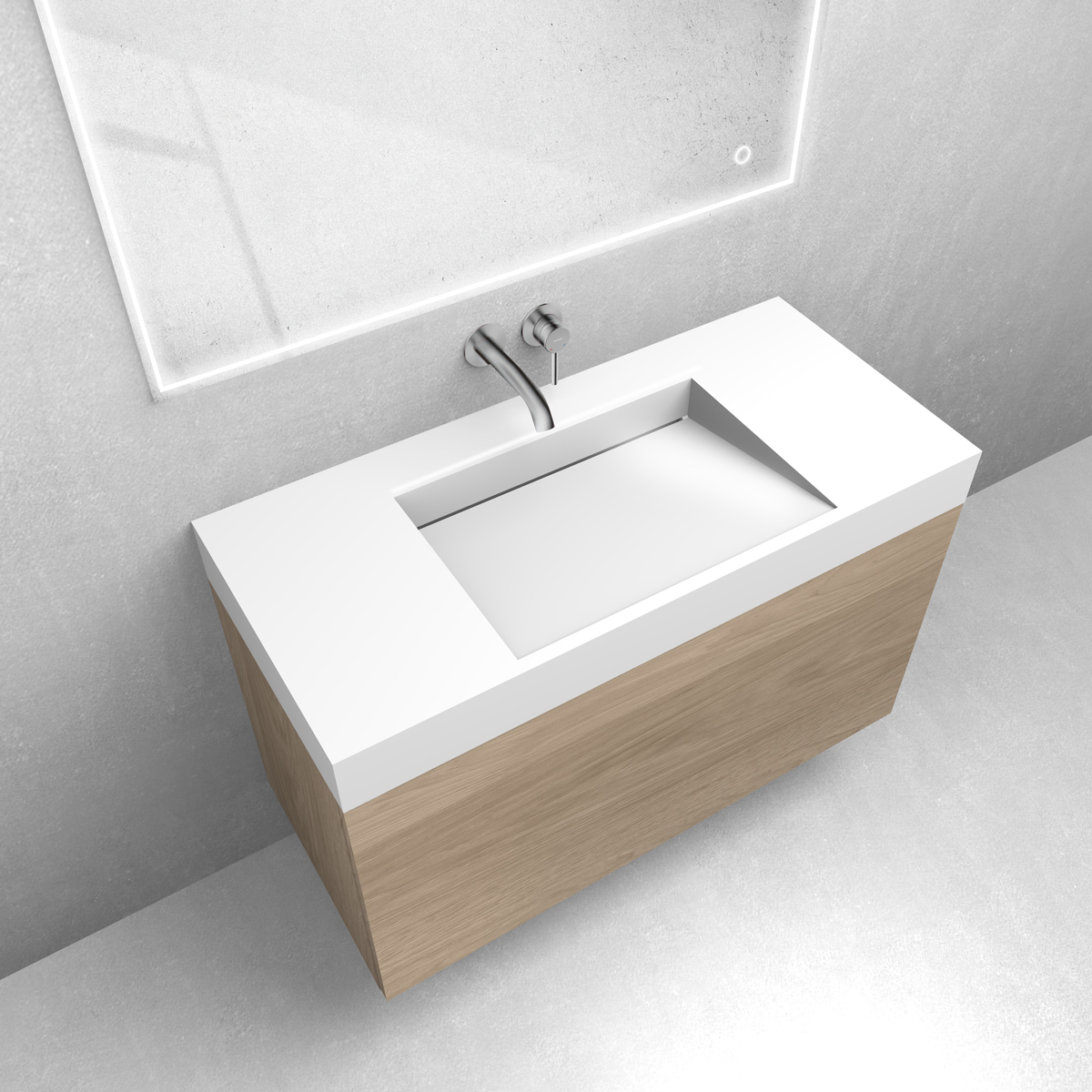 Set lavabo Oltens Stila 40003000, armoire Oltens Lun 60034060