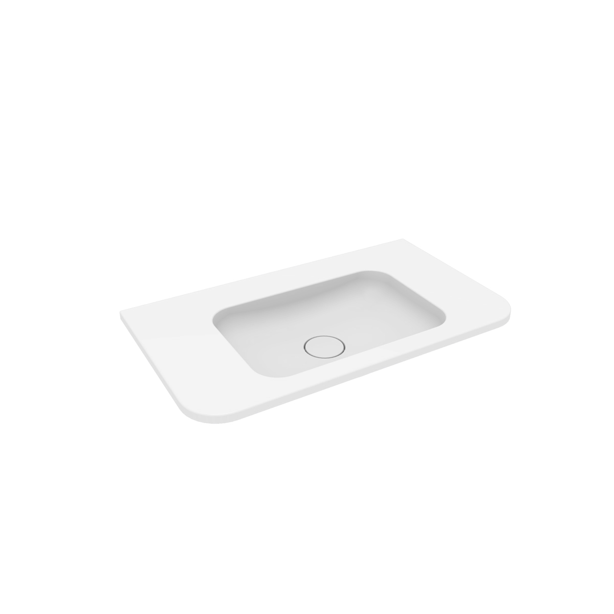 Oltens Hamnes lavabo 80x46.1 cm rectangulaire de meuble blanc mat 40213900