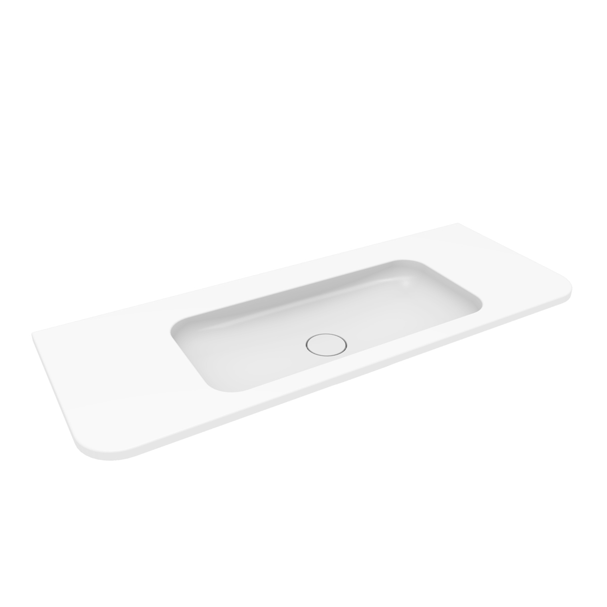 Oltens Hamnes lavabo 120x46.1 cm rectangulaire de meuble blanc brillant 40215000