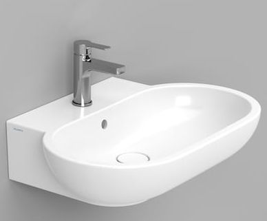 Ceramica Dolomite Mirto lavabo 65x46 cm ovale classique blanc brillant D461101