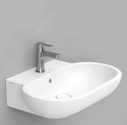 Ceramica Dolomite Mirto lavabo 65x46 cm ovale classique blanc mat D461141