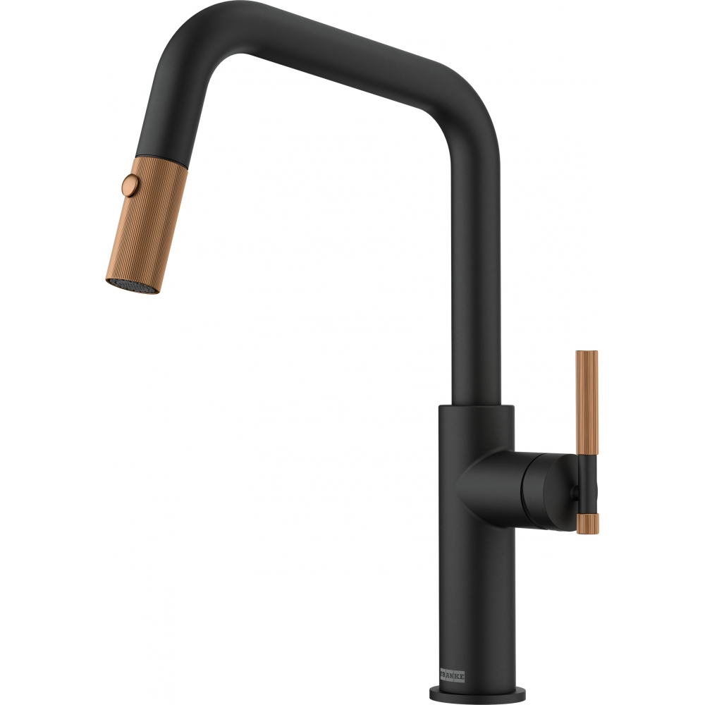 Franke Maris Stripes mitigeur de cuisine sur pied noir-cuivre 115.0747.677