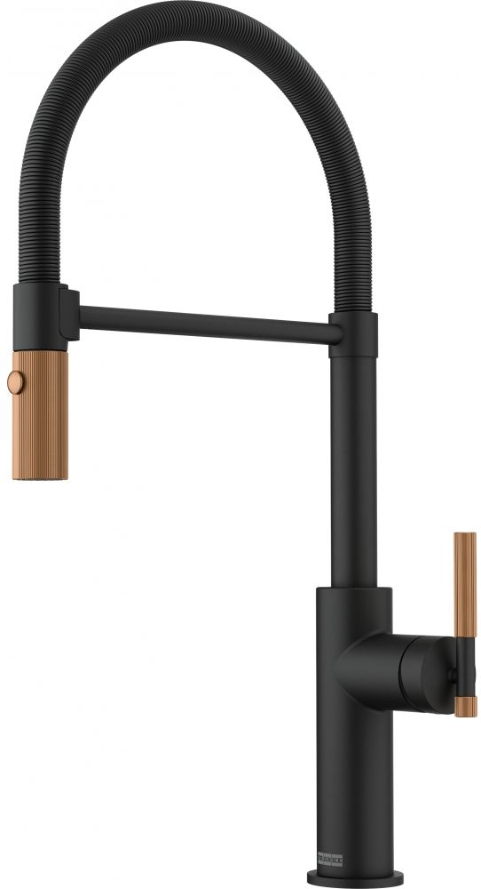 Franke Maris Stripes mitigeur de cuisine sur pied noir-cuivre 115.0747.680