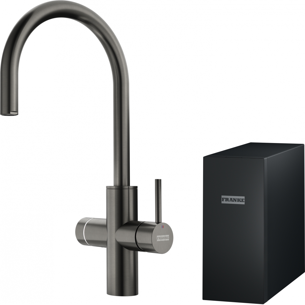 Franke Mythos Water Hub All In One mitigeur de cuisine avec filtre sur pied anthracite 160.0731.761