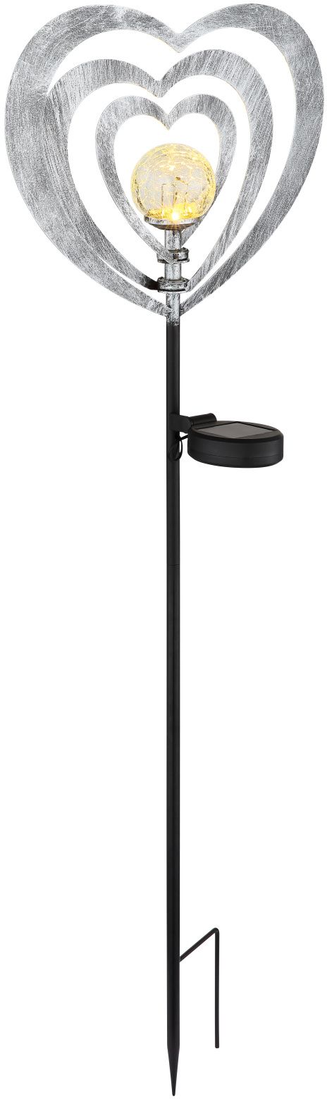 Globo Lighting Solar lampe solaire sur pied 1x0.06 W noir-gris-argenté 36580