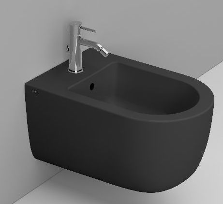 Ceramica Dolomite Mirto Round bidet suspendu noir D472681