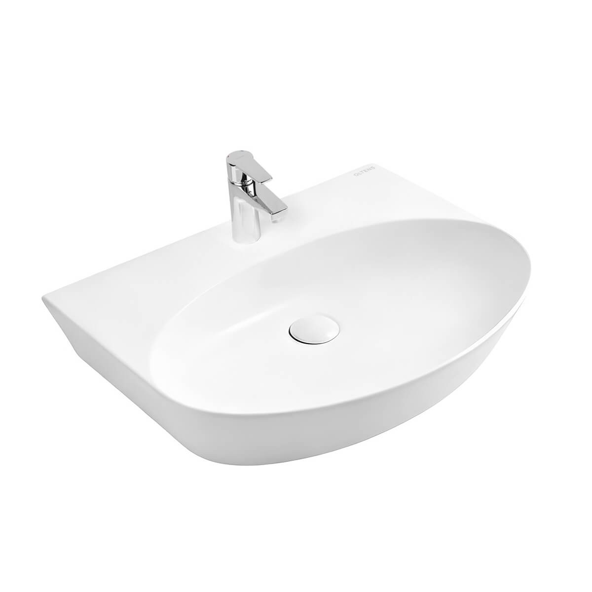 Oltens Luma lavabo 59.5x44 cm ovale classique blanc brillant 41508000