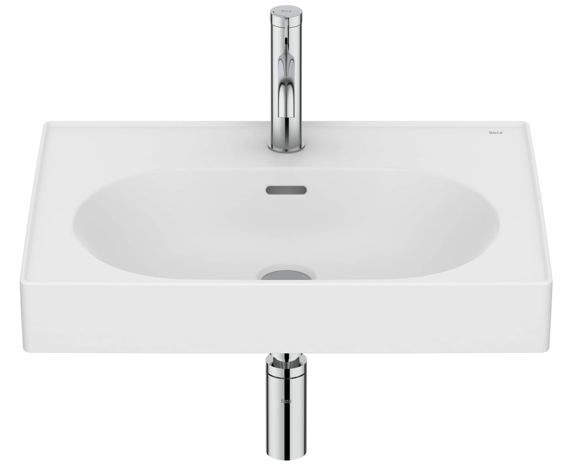 Roca Meridian lavabo 60x46 cm rectangulaire classique-de meuble blanc mat A327742620